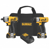 DCK210S2 12-Volt Max Screwdriver-Impact Driver Combo Kit