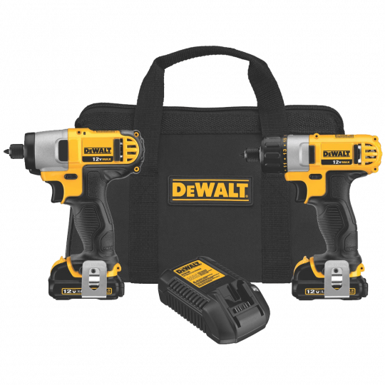 DCK210S2 12-Volt Max Screwdriver-Impact Driver Combo Kit